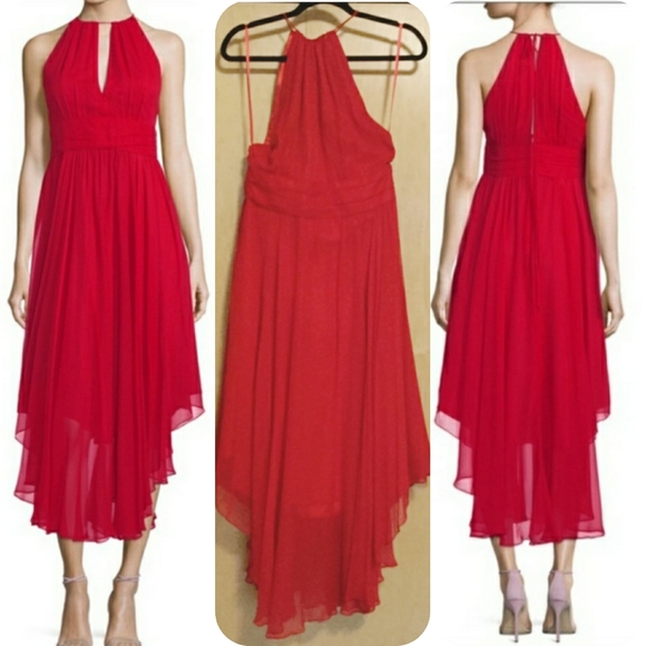 Milly Dresses & Skirts - MillyVena Silk Chiffon Keyhole Midi Cockta…